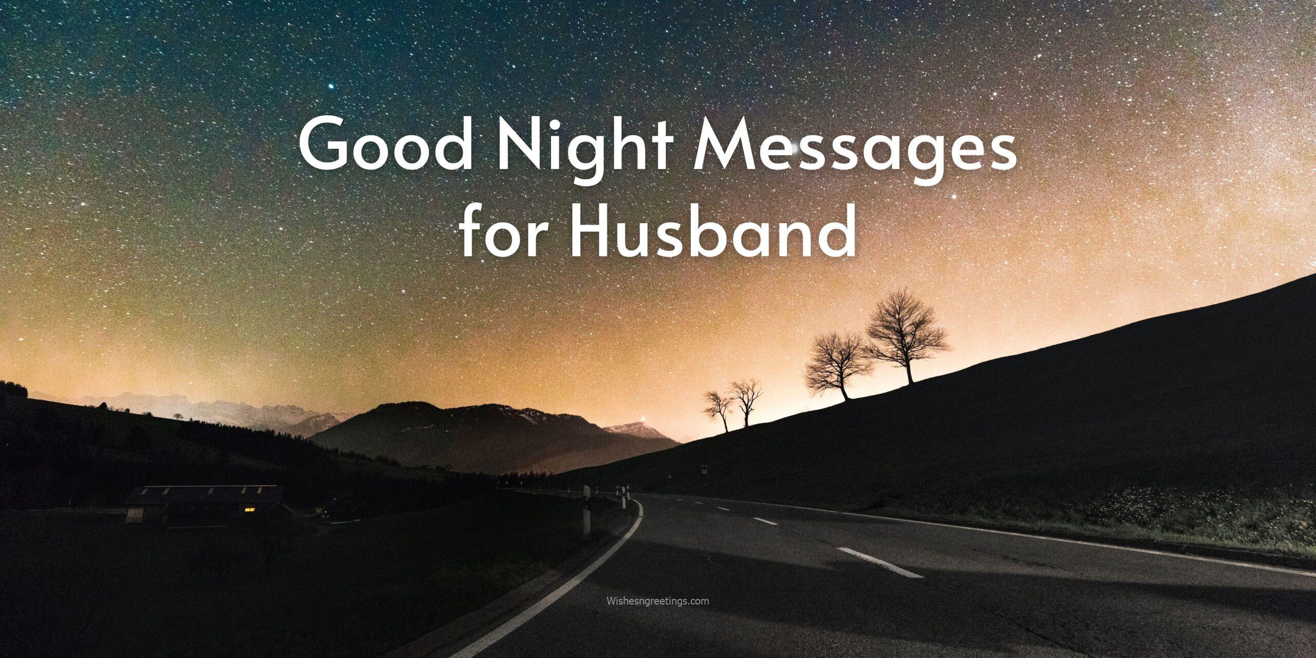 Good Night Messages for Husband